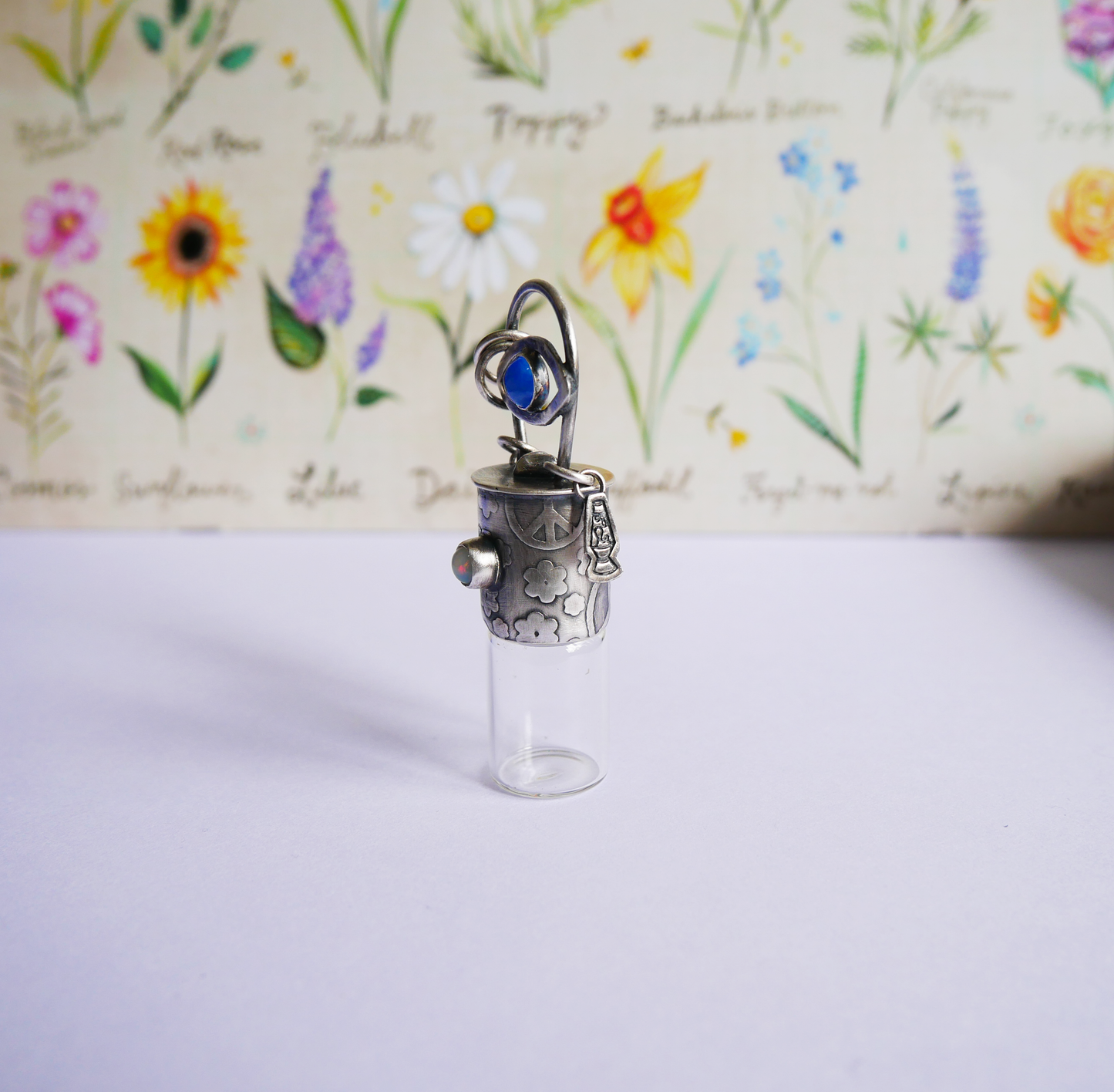 Peace&Love bottle pendant