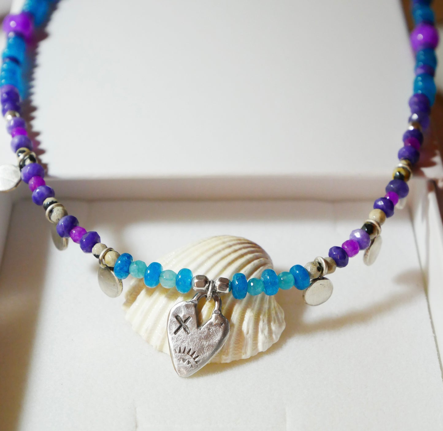 Mended heart necklace