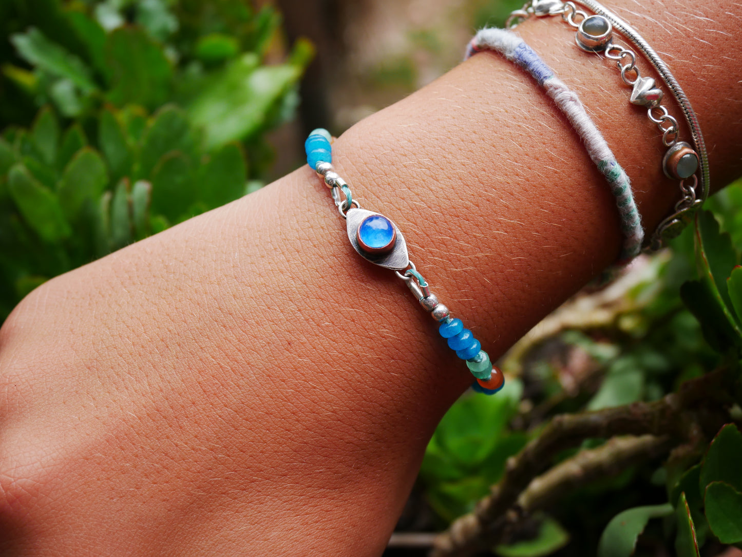 Multi stone Eye bracelet