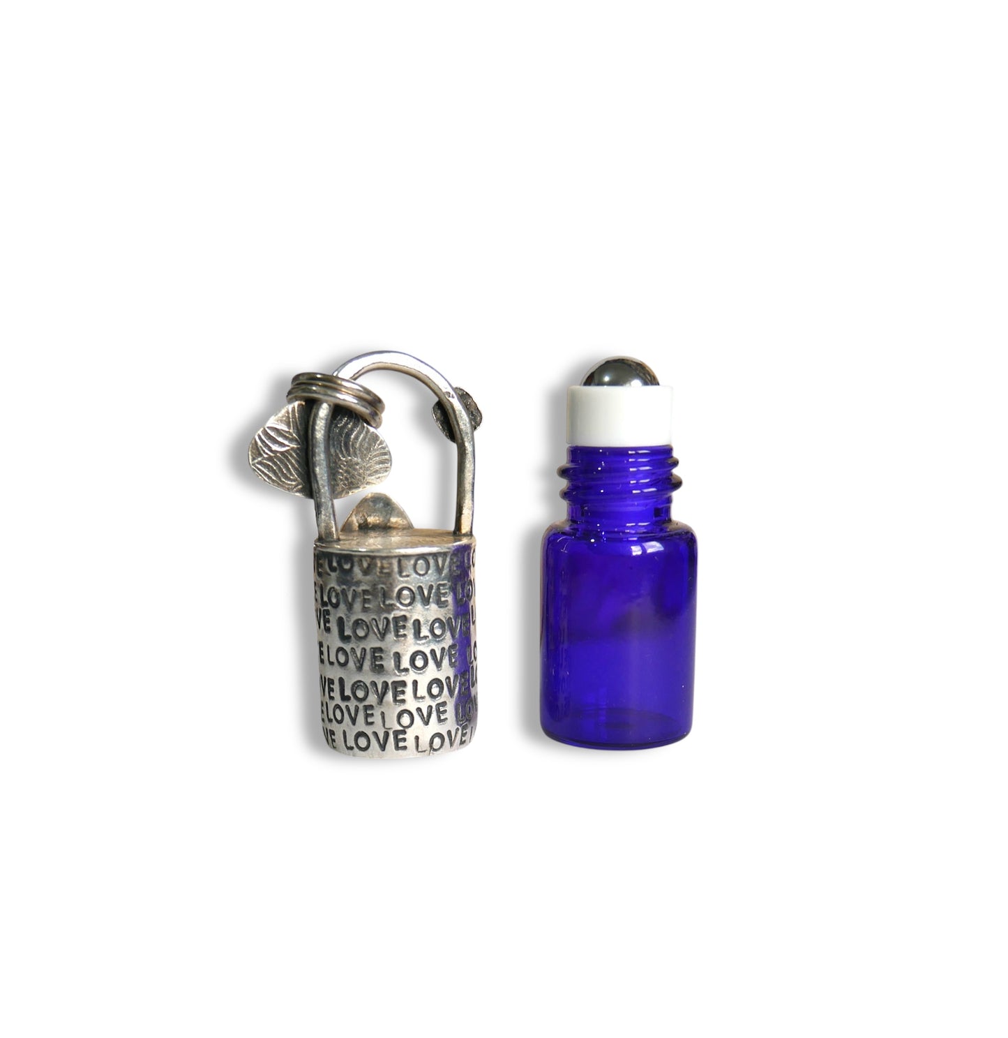 Heart roller bottle pendant