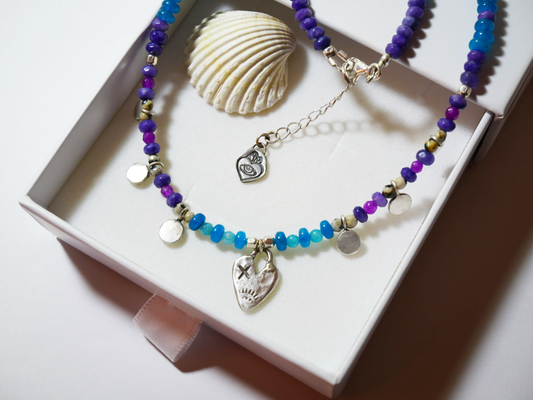 Mended heart necklace