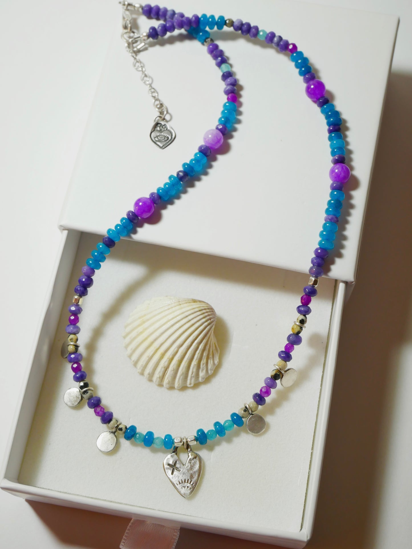 Mended heart necklace