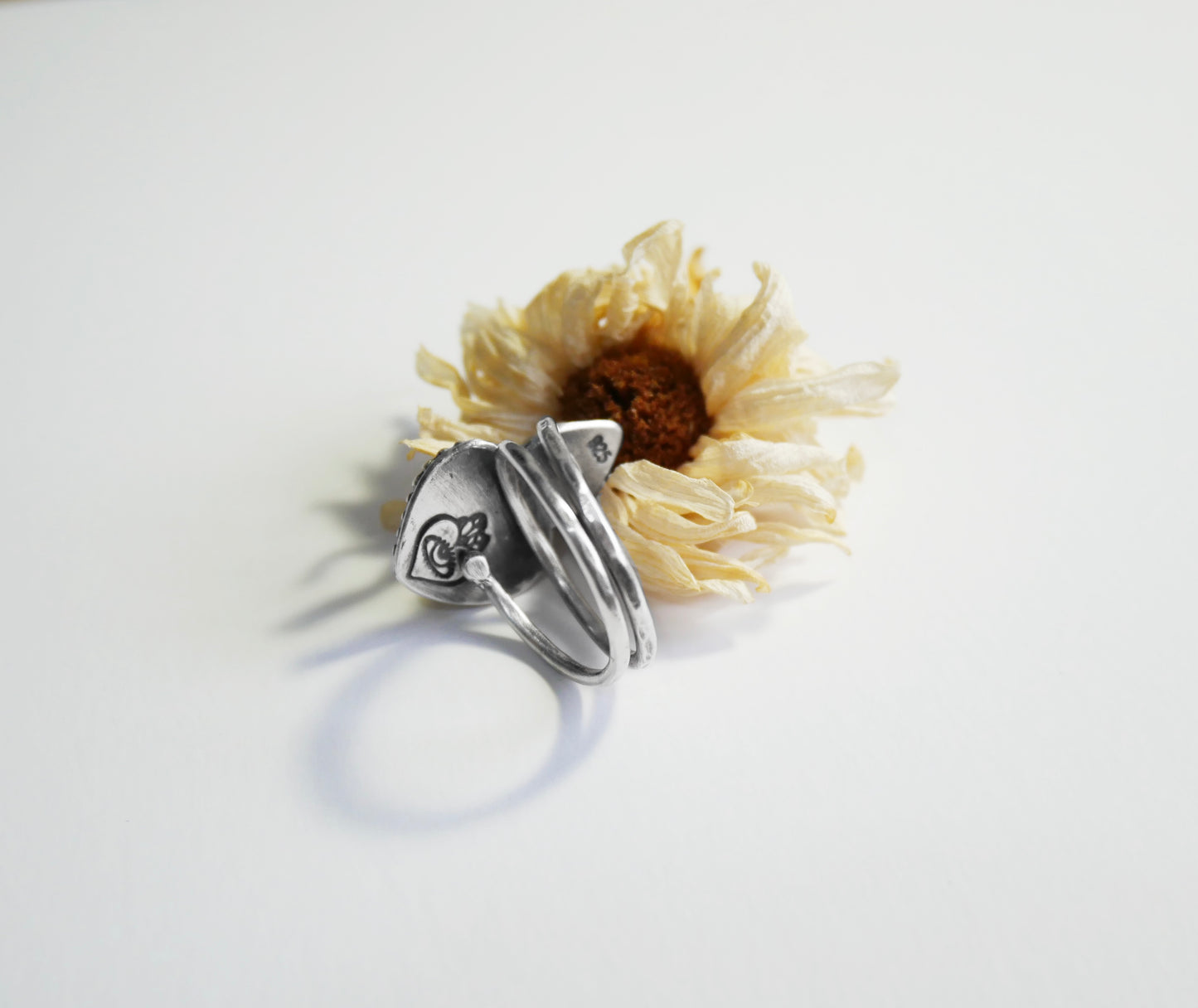 Heart and Opal ring
