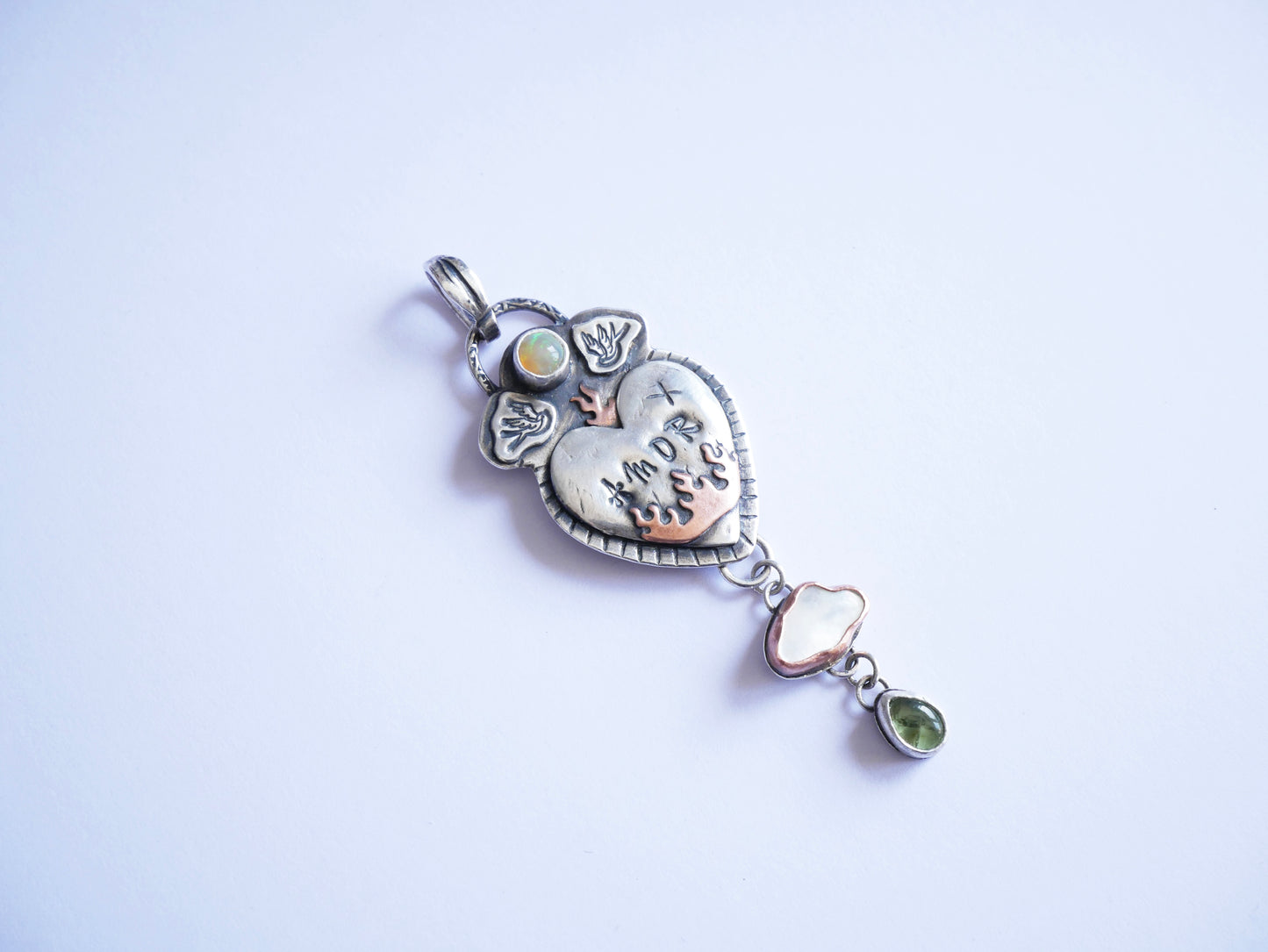 Fire within pendant