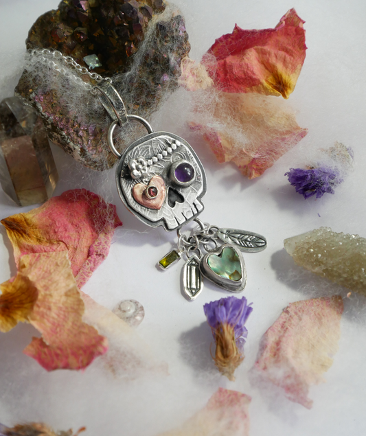 Sugar skull pendant