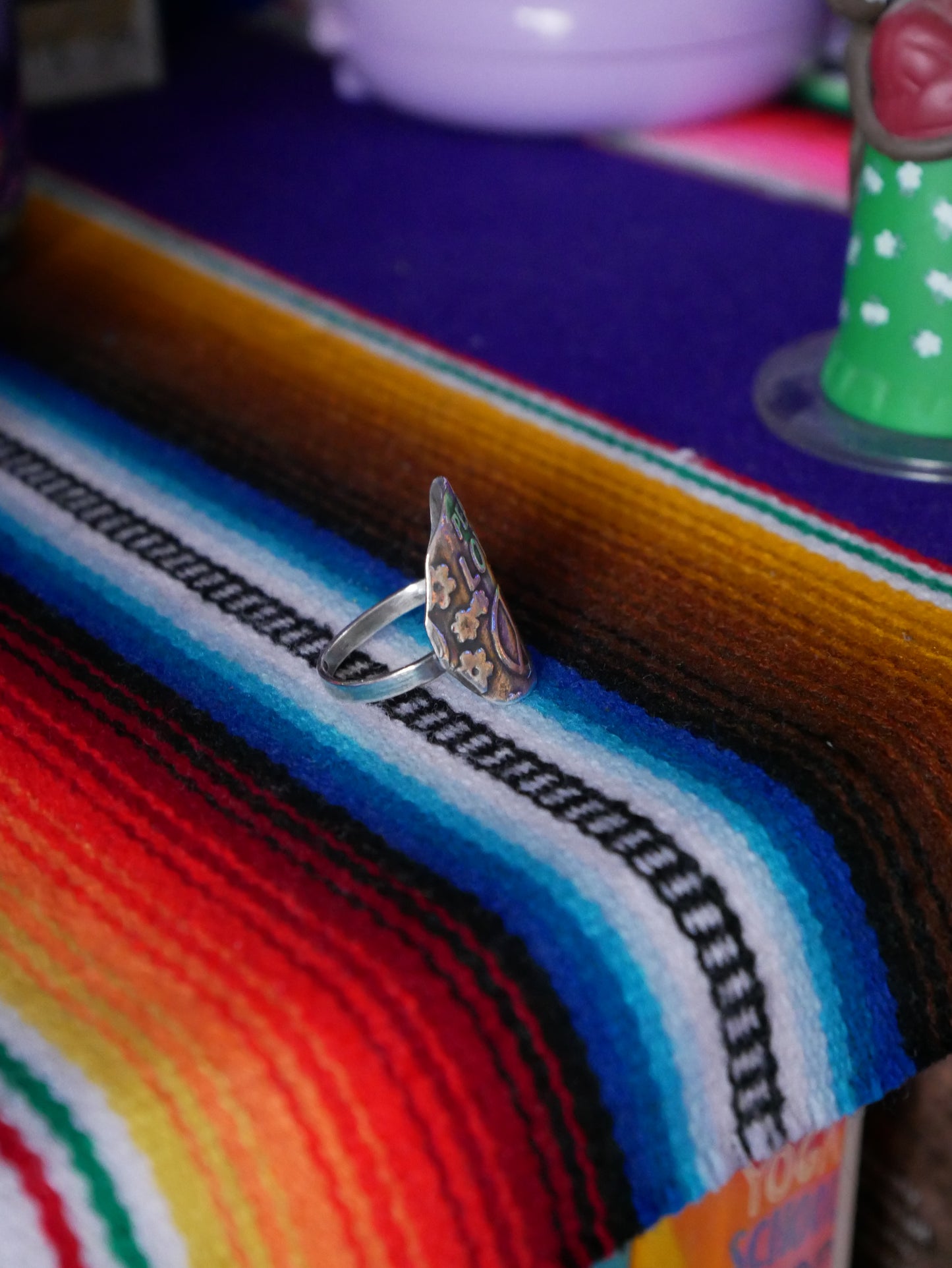 RESERVED Peace and love ring