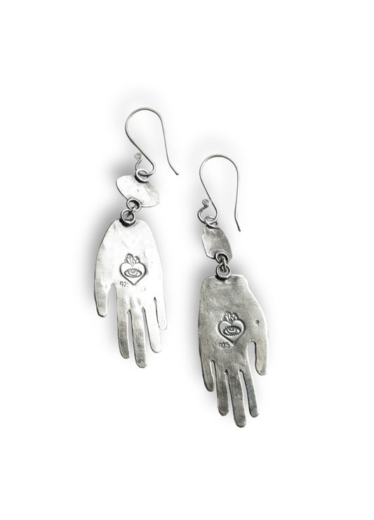 Healing hands earrings