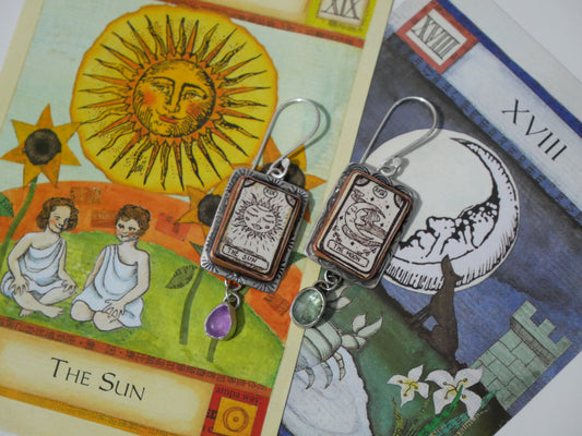 RESERVED for Jean-Marie Tarot earrings