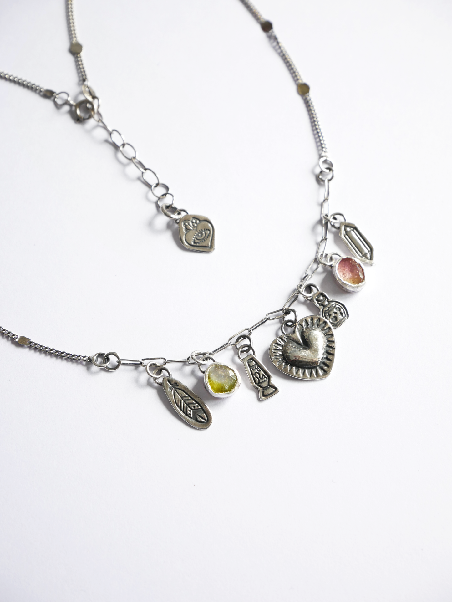 Groovy charm necklace