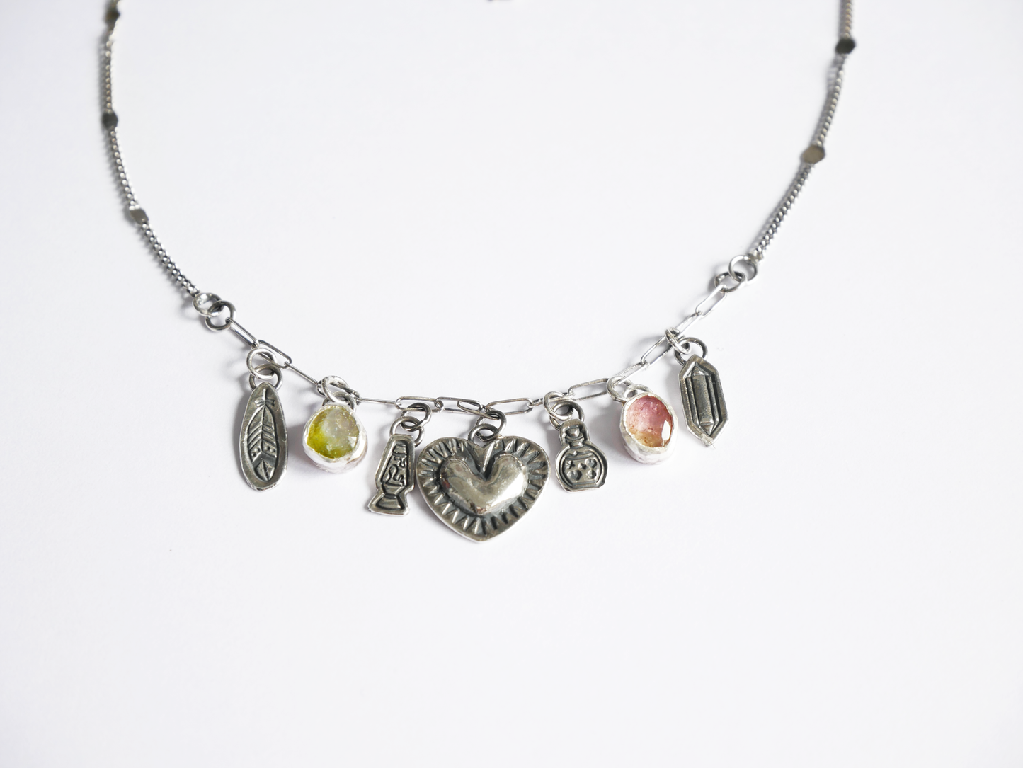 Groovy charm necklace