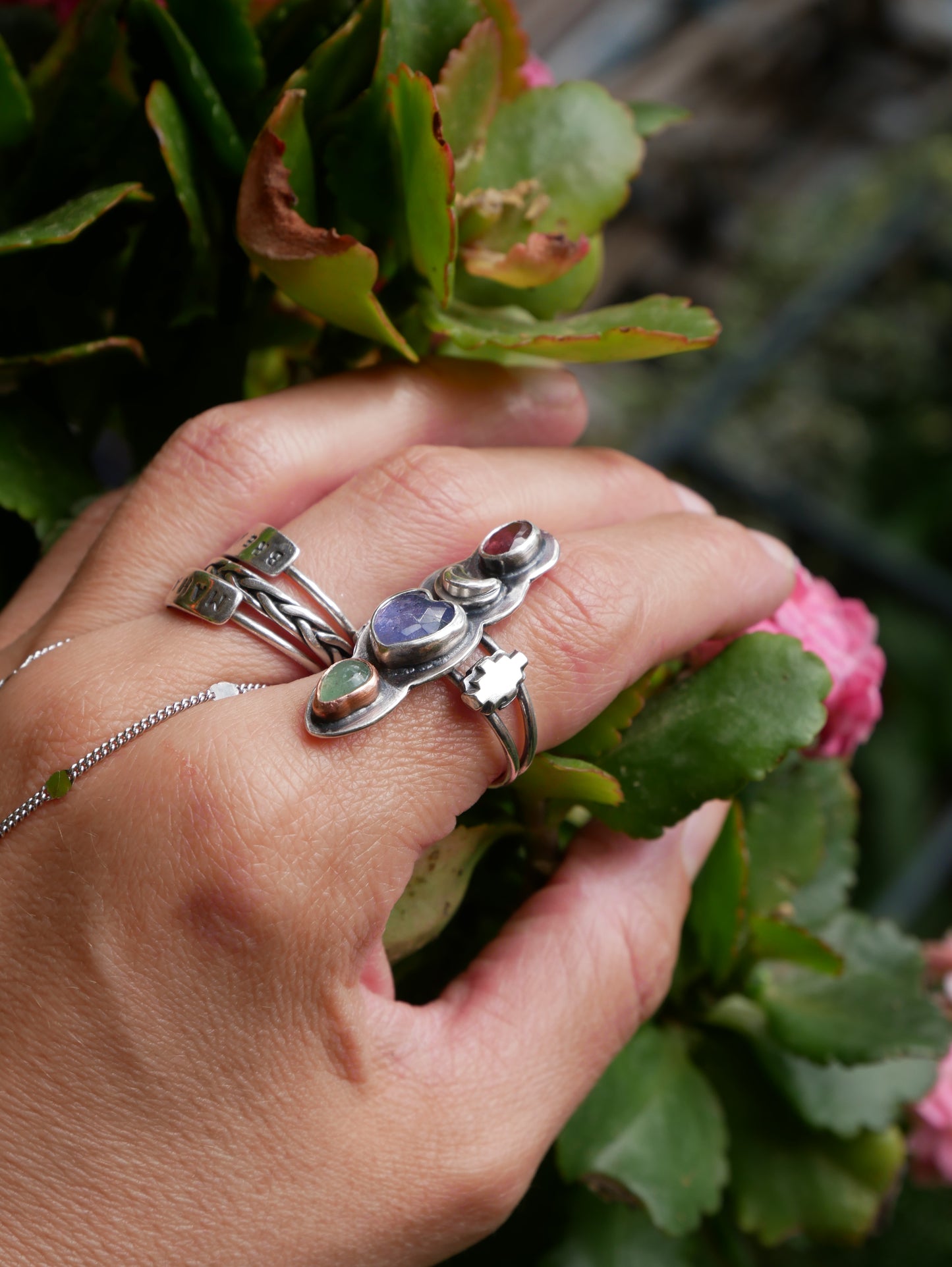 Totem heart ring
