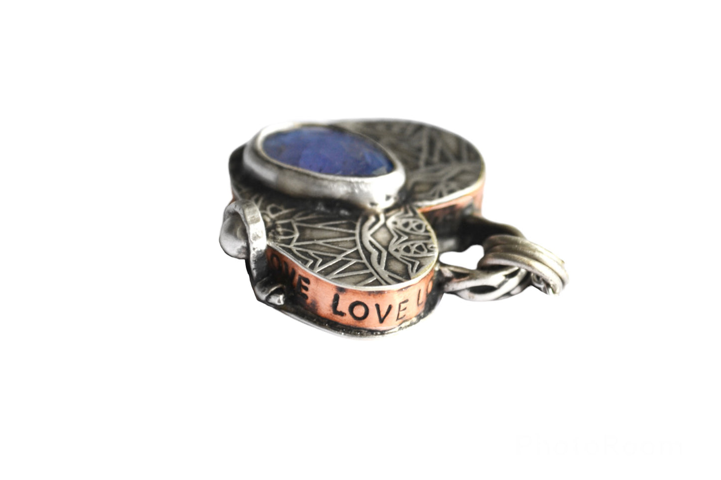 Heart locket with Tanzanite