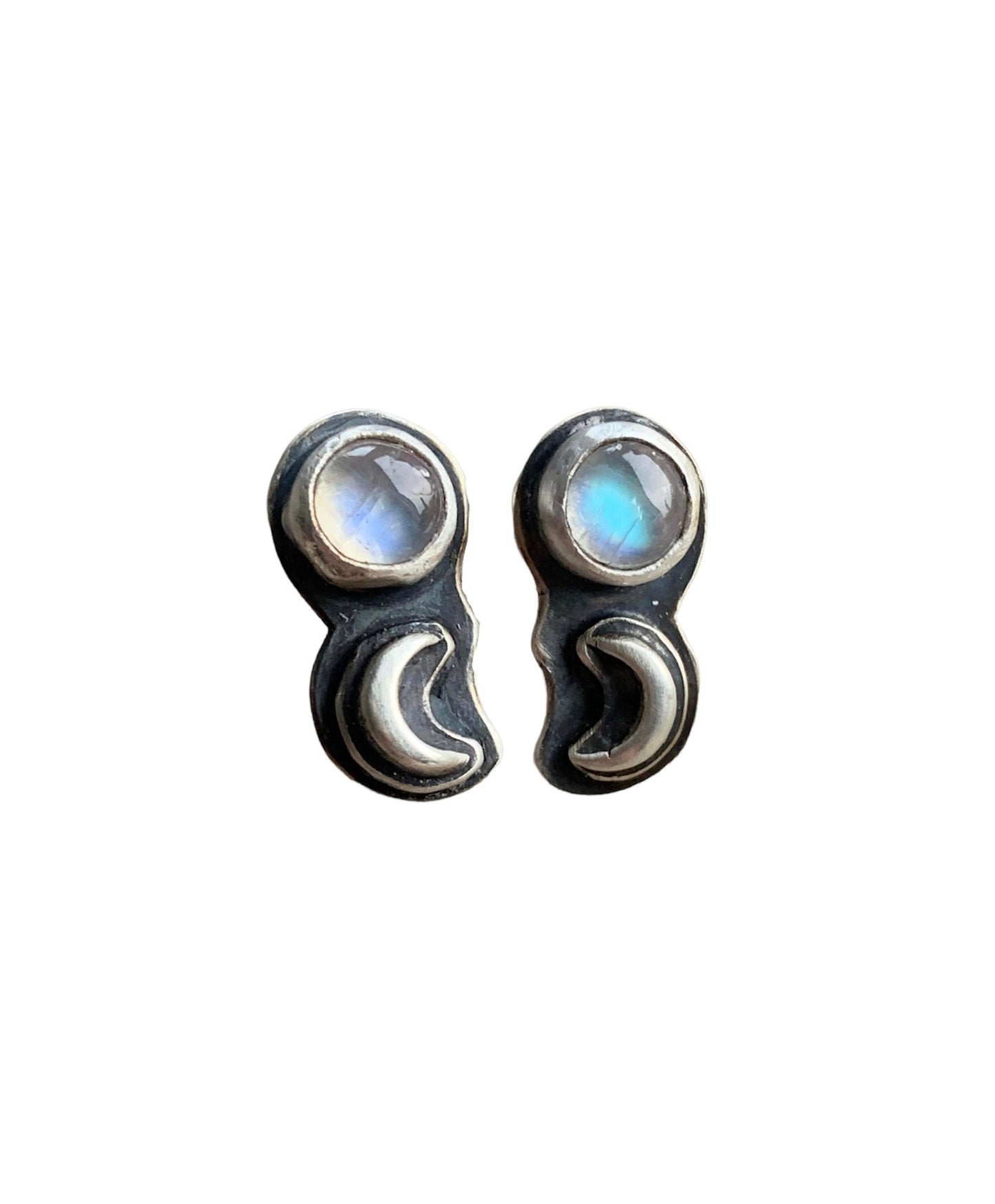 Luna studs with Moonstones