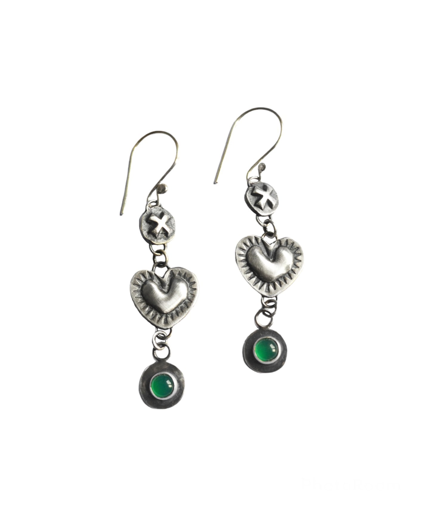 RESERVED for Alchemilla arts Heart earrings
