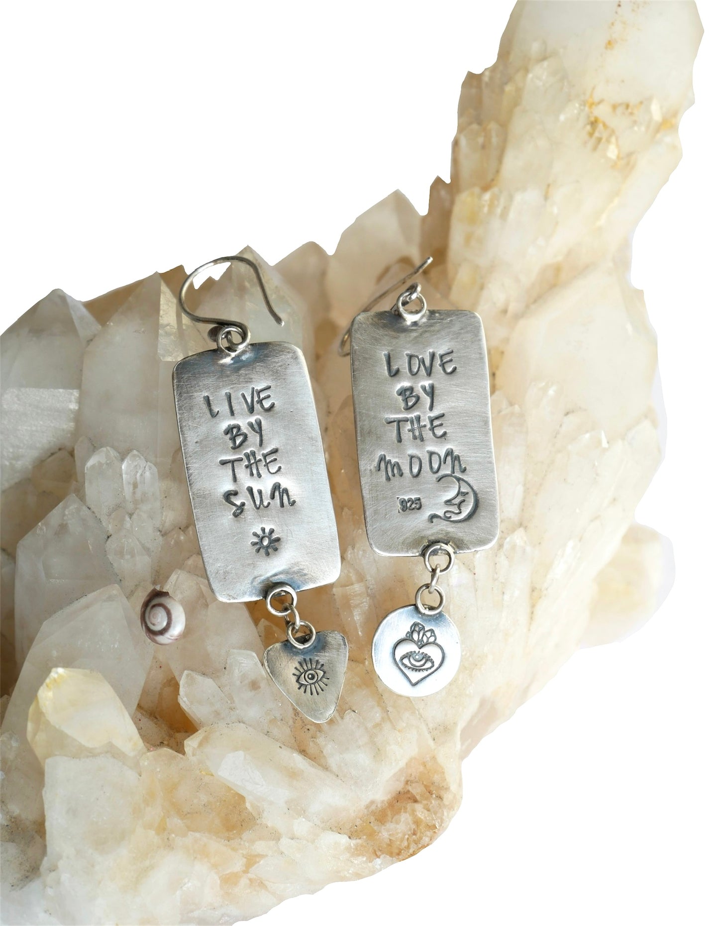 Live by the sun, Love by the moon earrings
