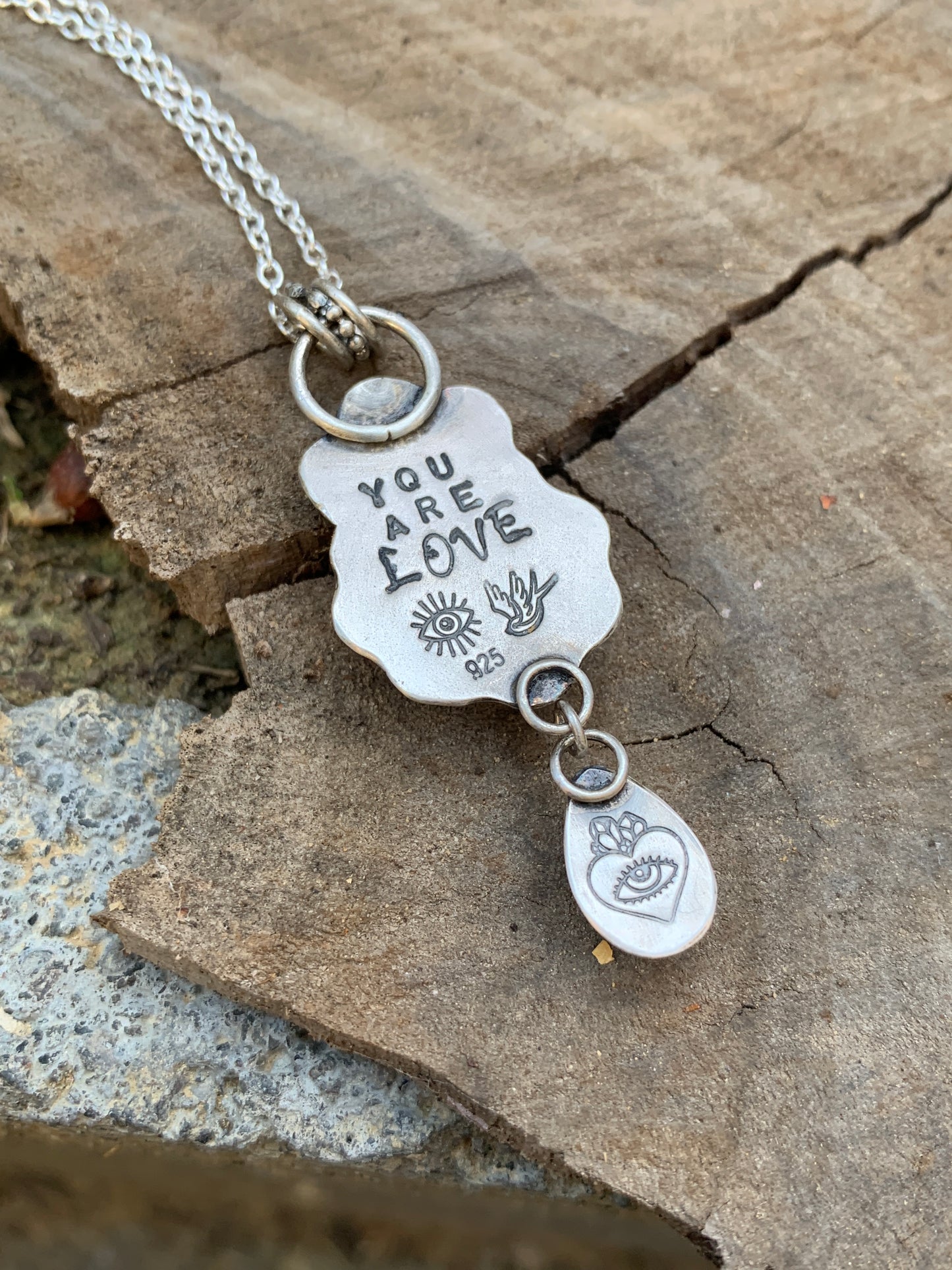 Unakite sun pendant