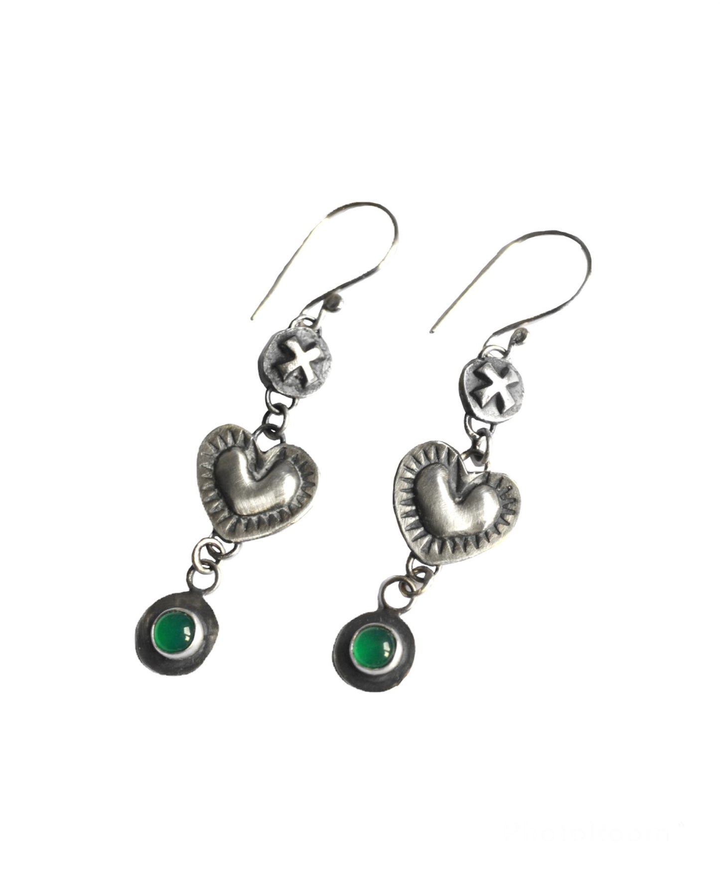RESERVED for Alchemilla arts Heart earrings