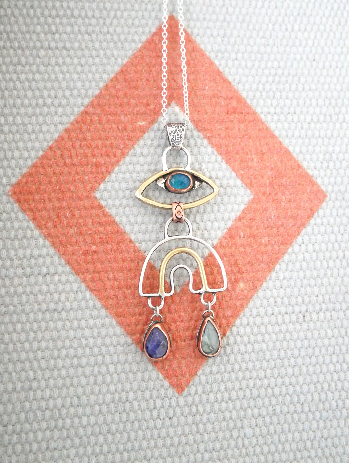 Eye rainbow pendant