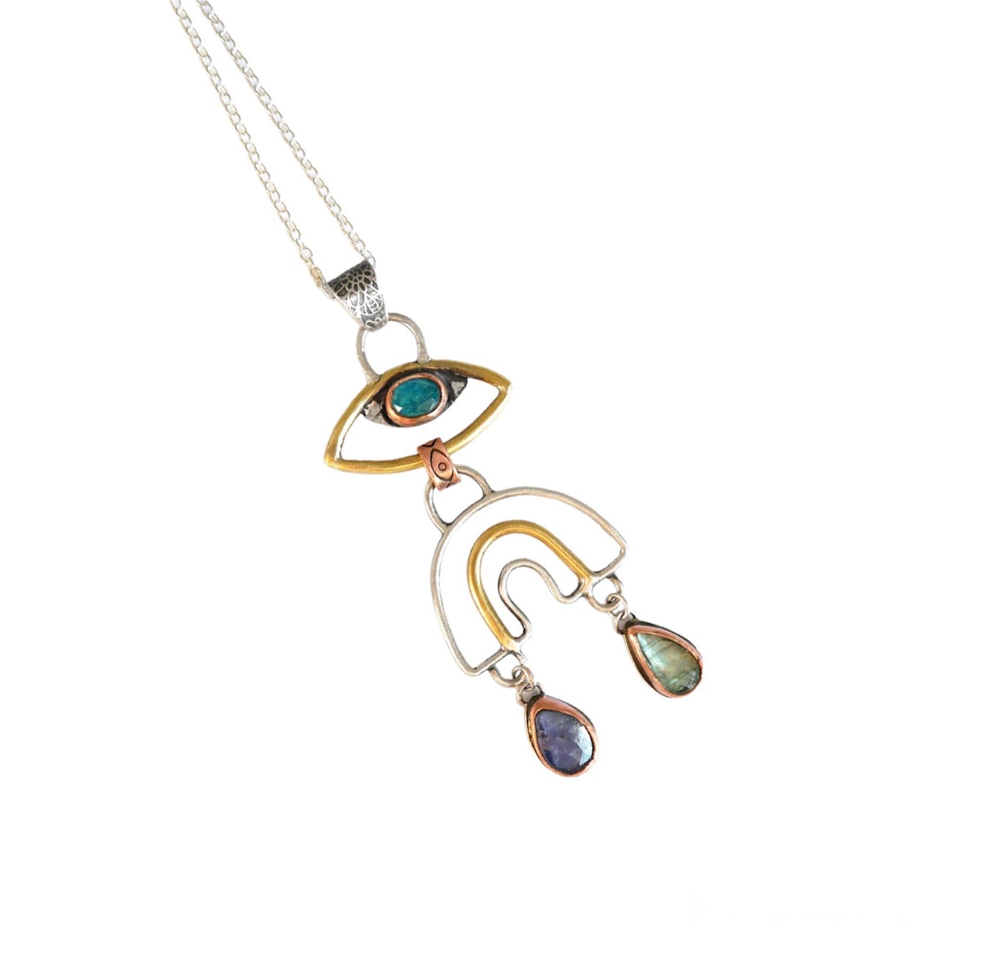 Eye rainbow pendant