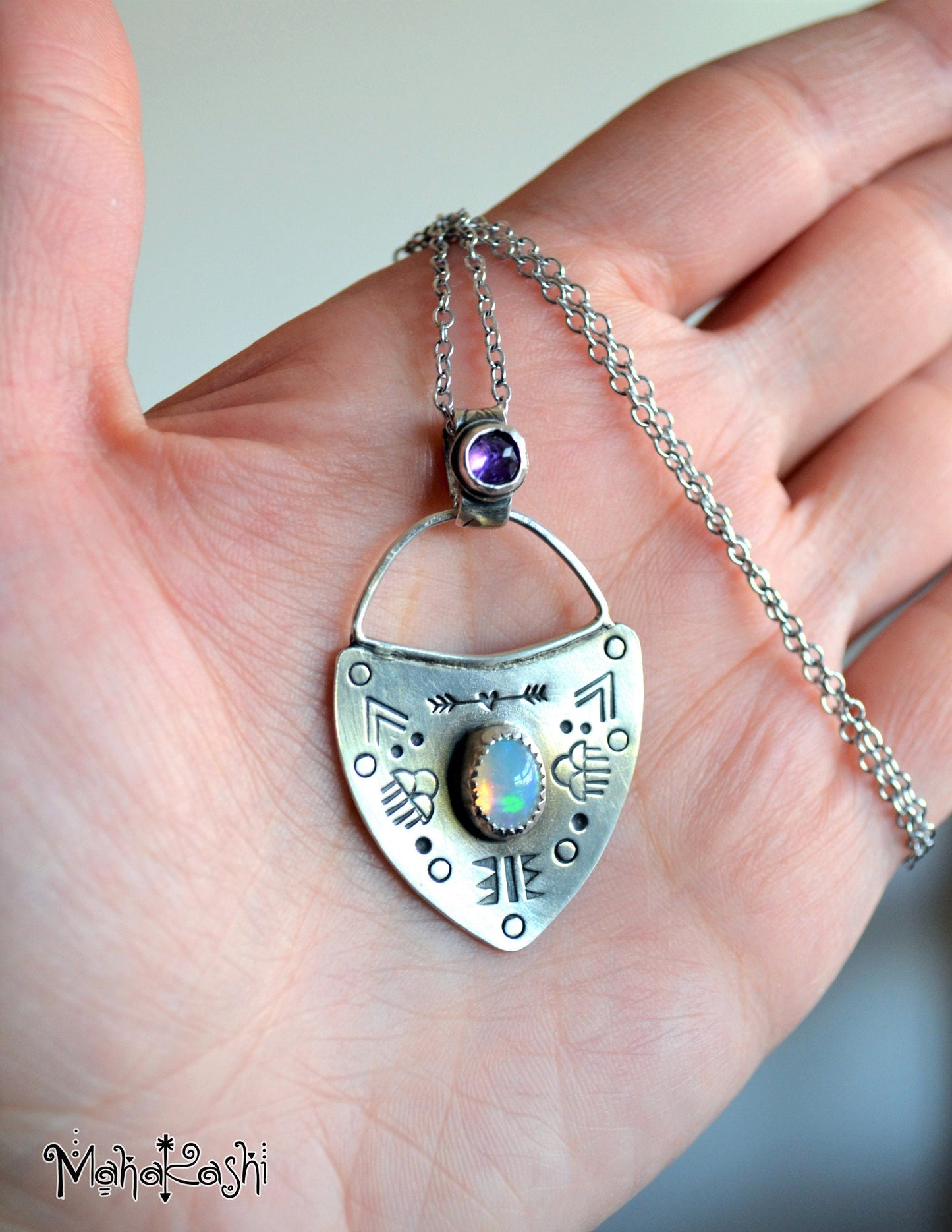 RESERVED for Sarah Shield pendant