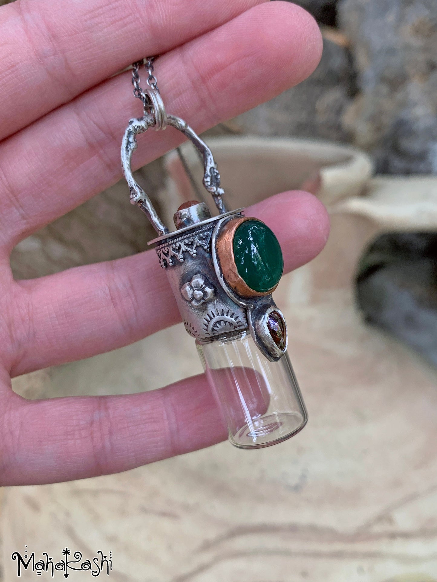 Green roller bottle
