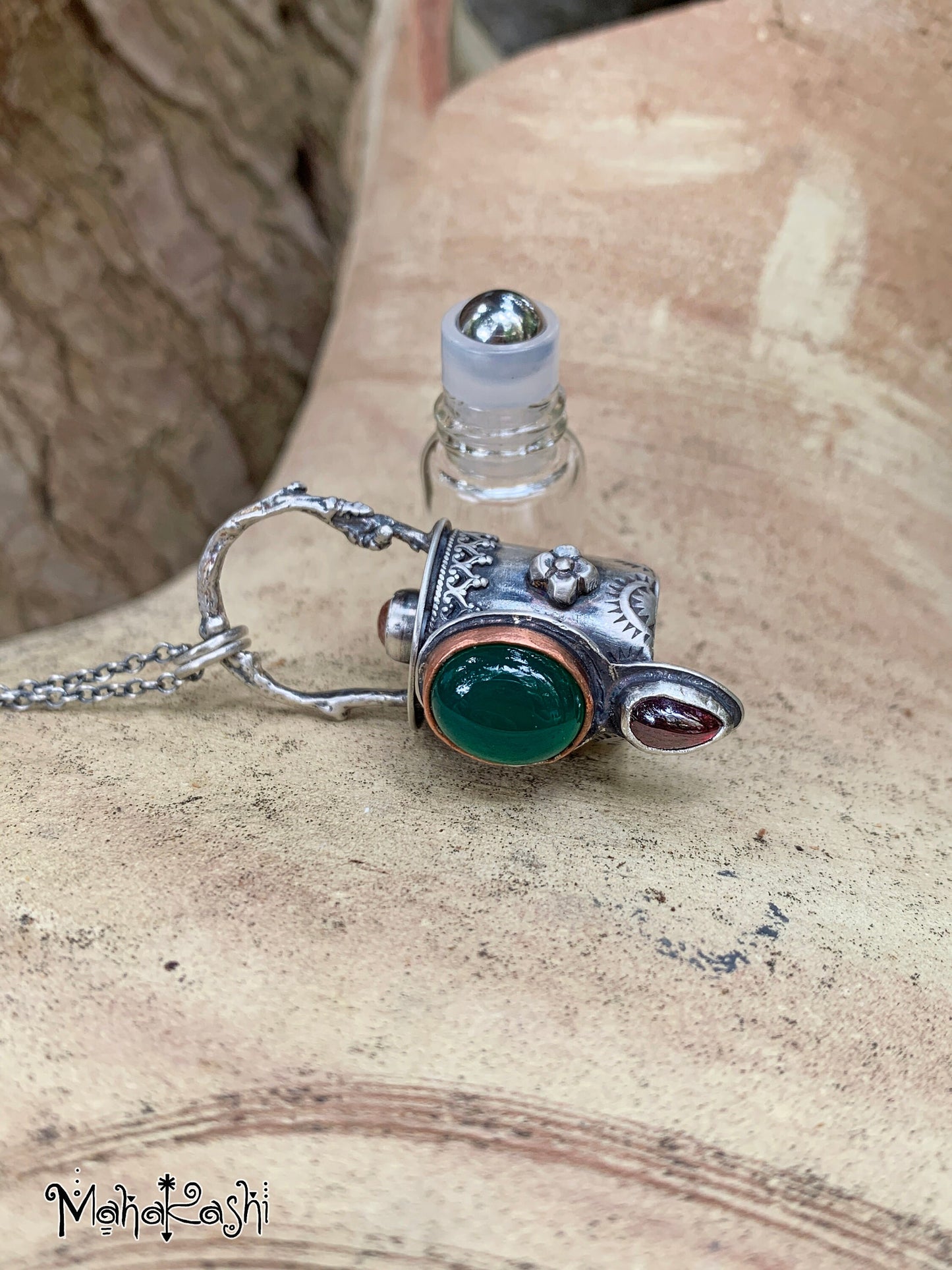Green roller bottle
