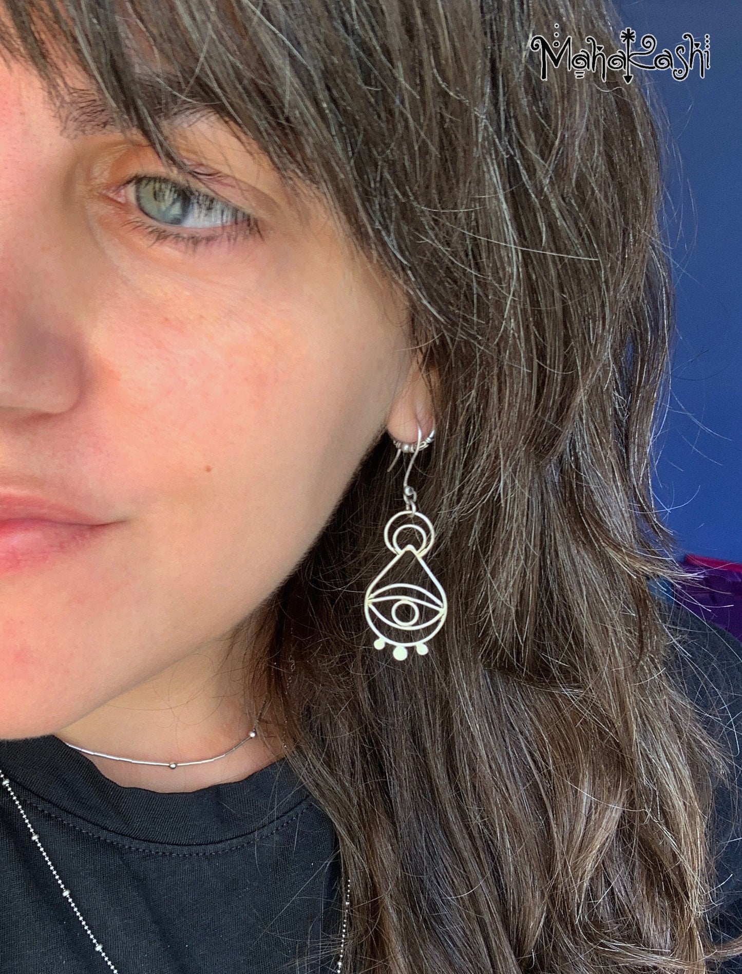 Eye earring Indian inspired