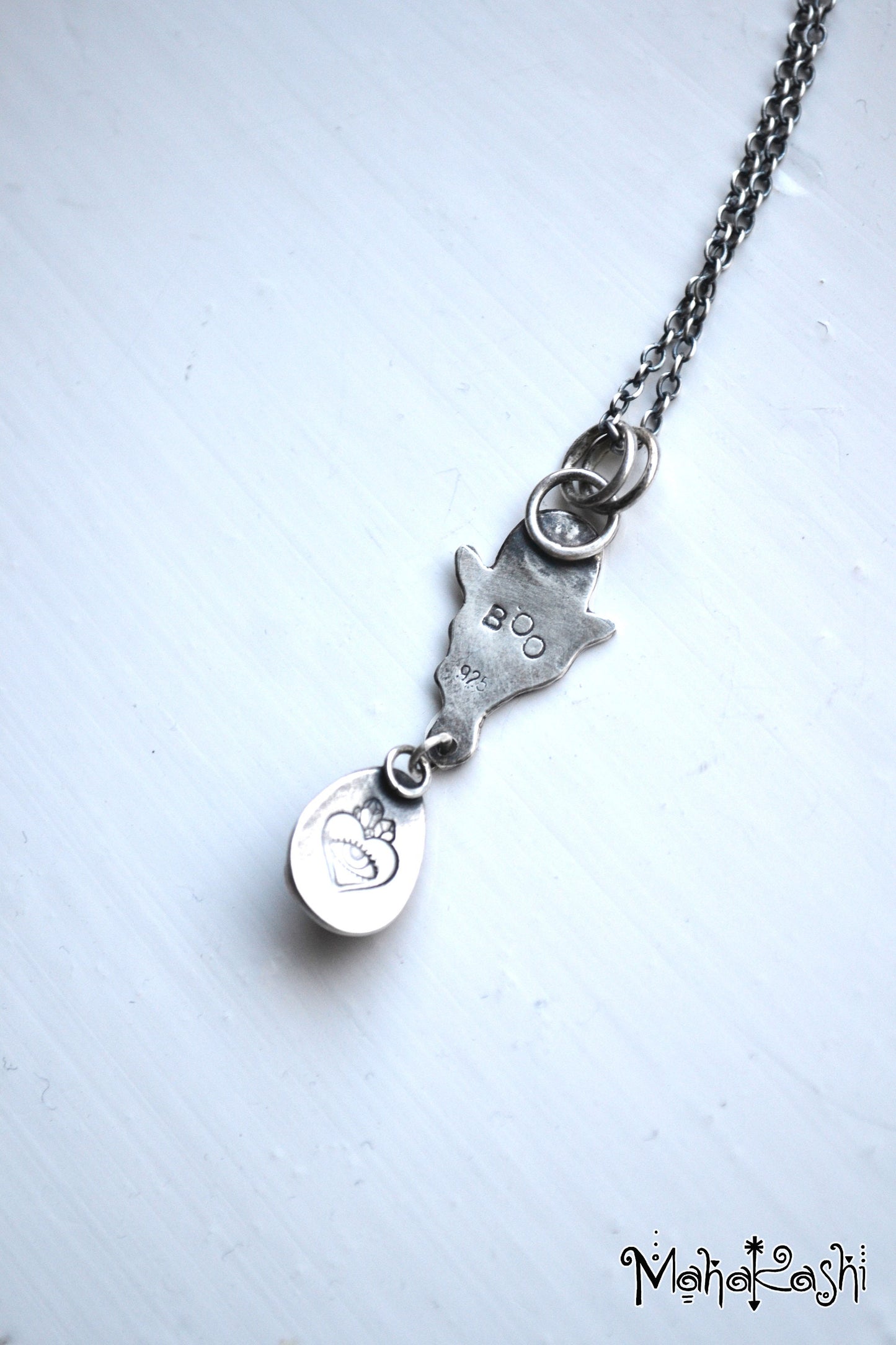 Little ghost pendant with Amethyst