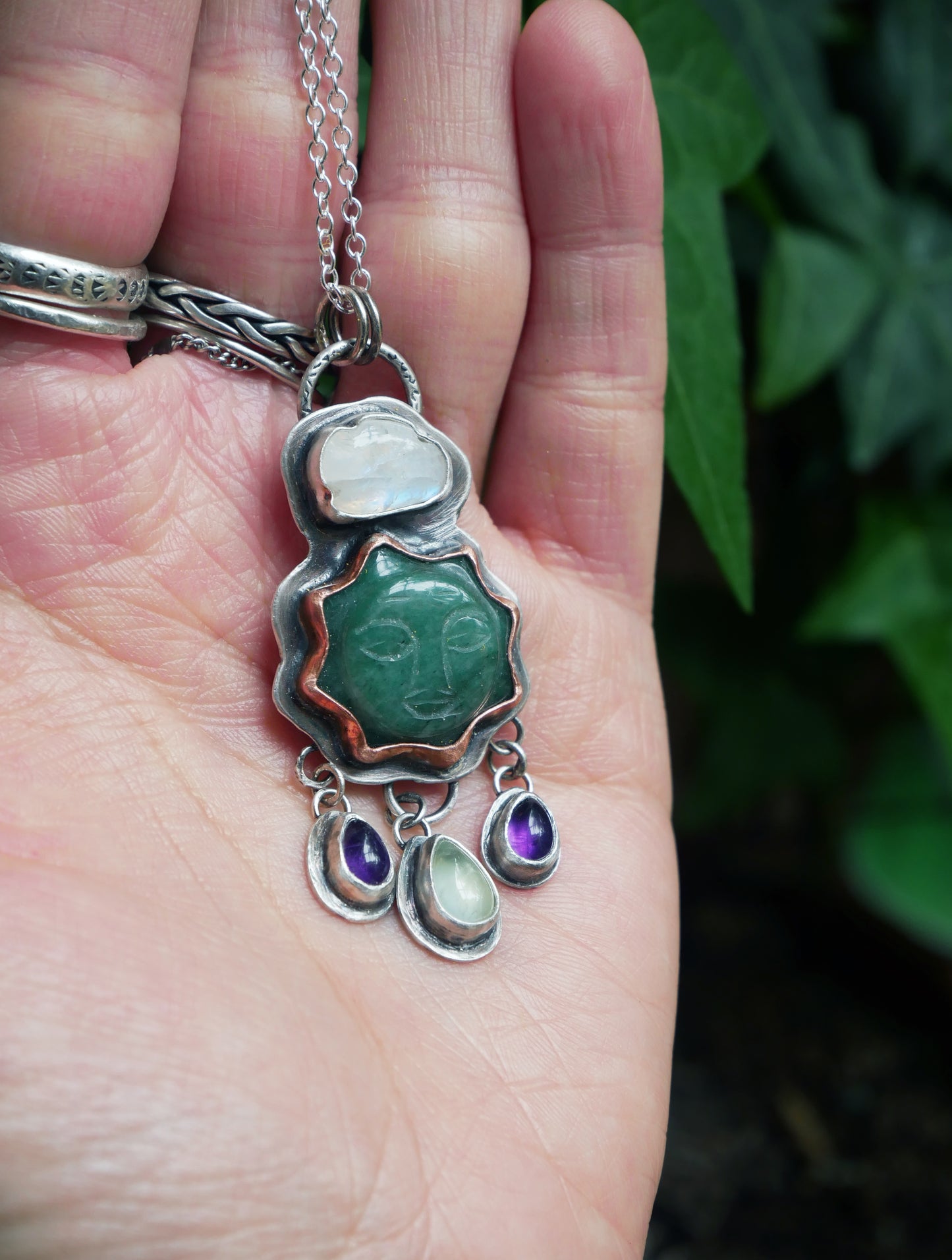Cloud and sun pendant