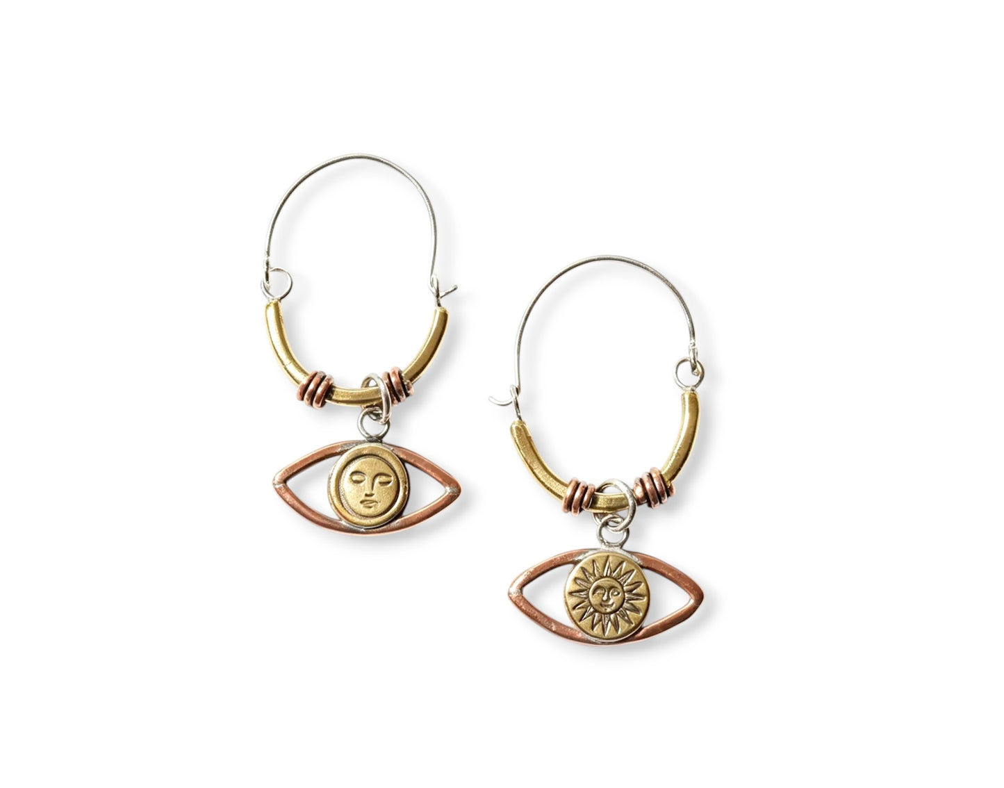Sun and Moon hoops
