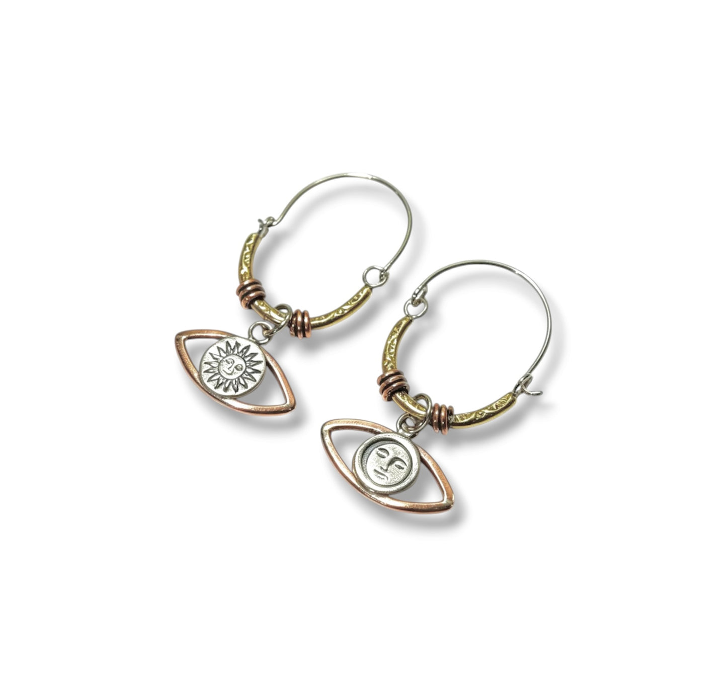 Sun and Moon hoops