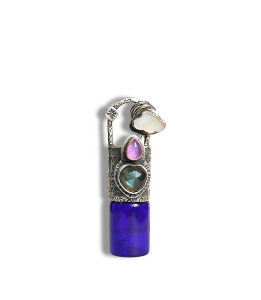 Heart roller bottle pendant