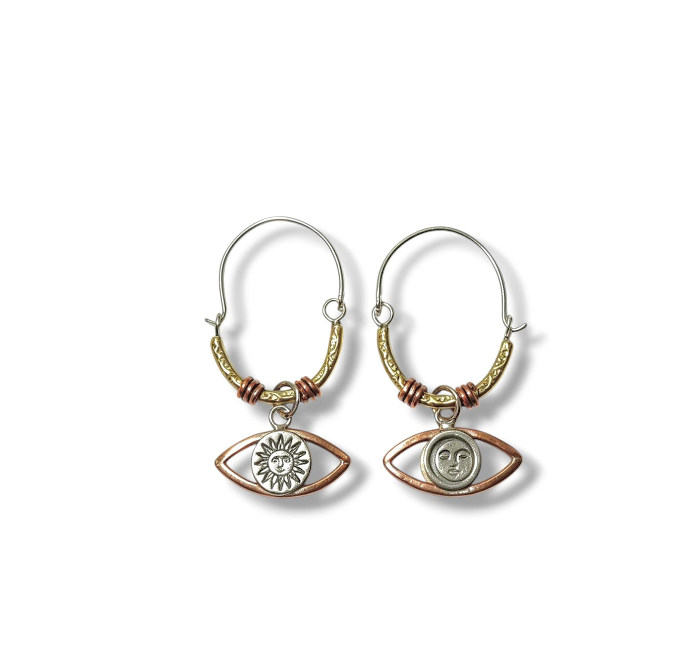 Sun and Moon hoops