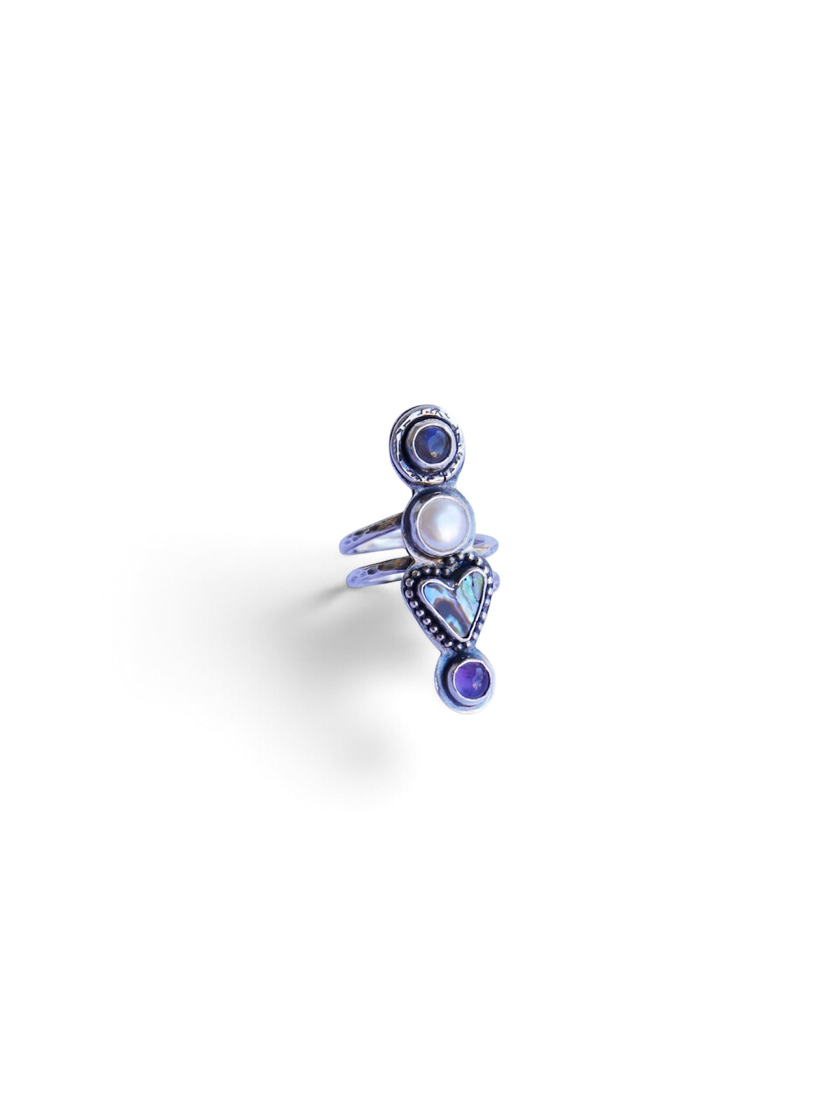 Heart totem ring