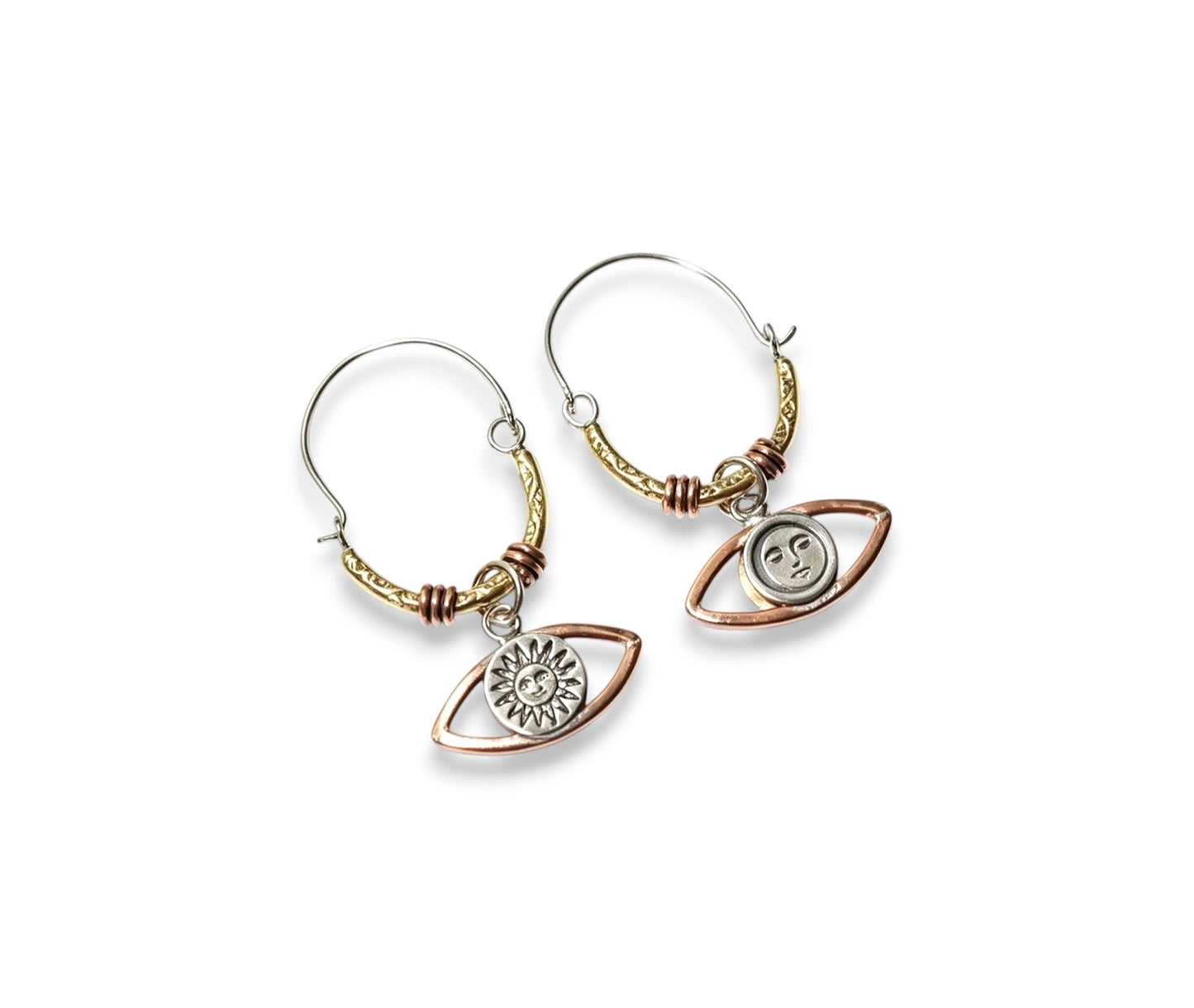 Sun and Moon hoops