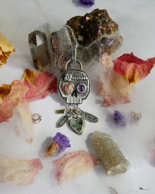 Sugar skull pendant