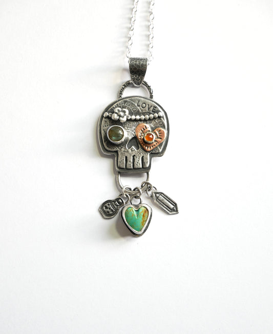 Sugar skull pendant