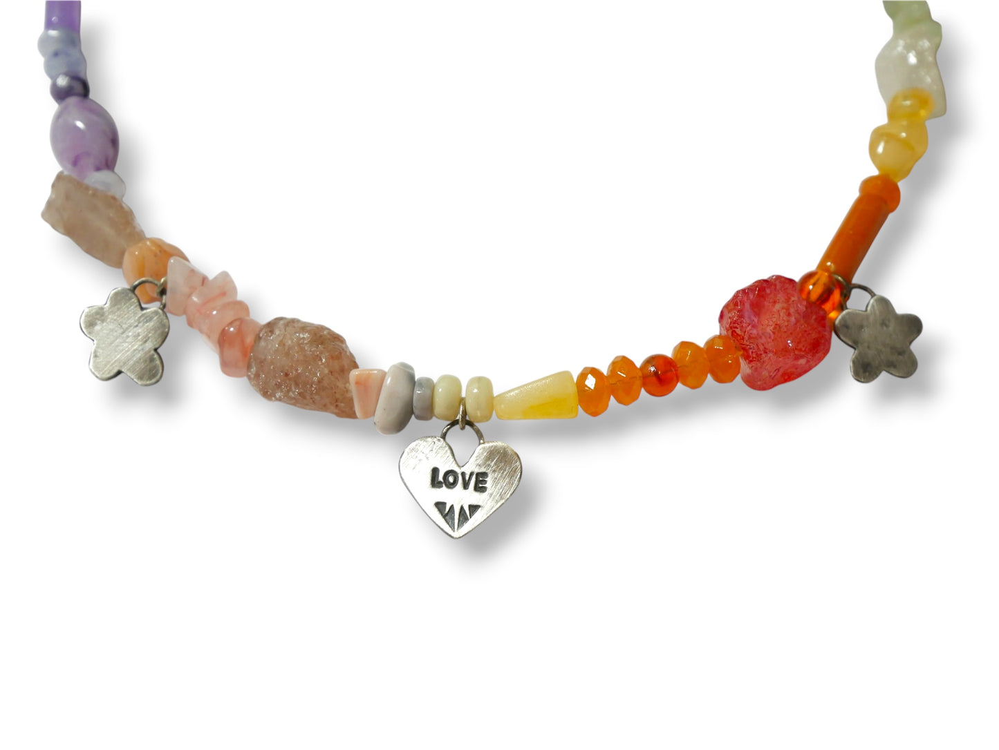 Groovy heart necklace