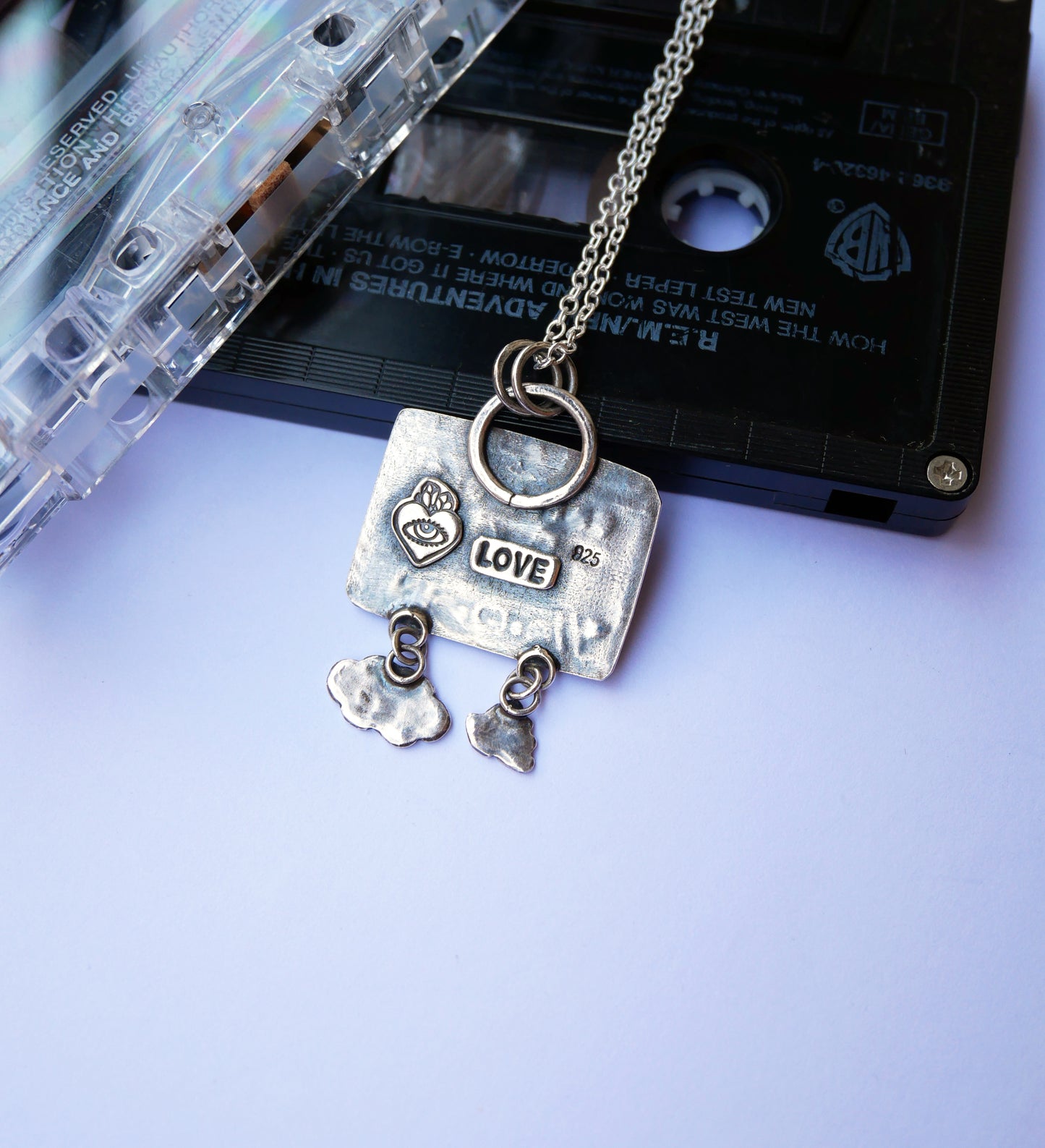 Chill out cassette tape pendant