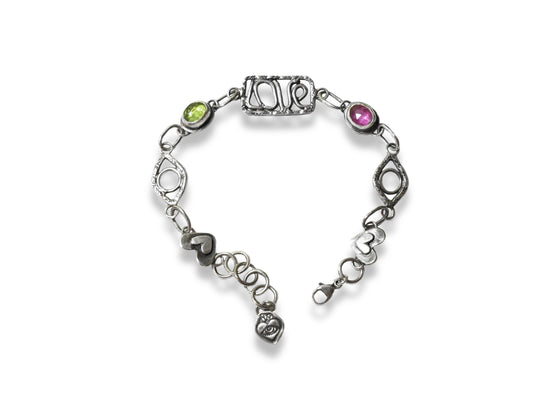 Eye heart bracelet