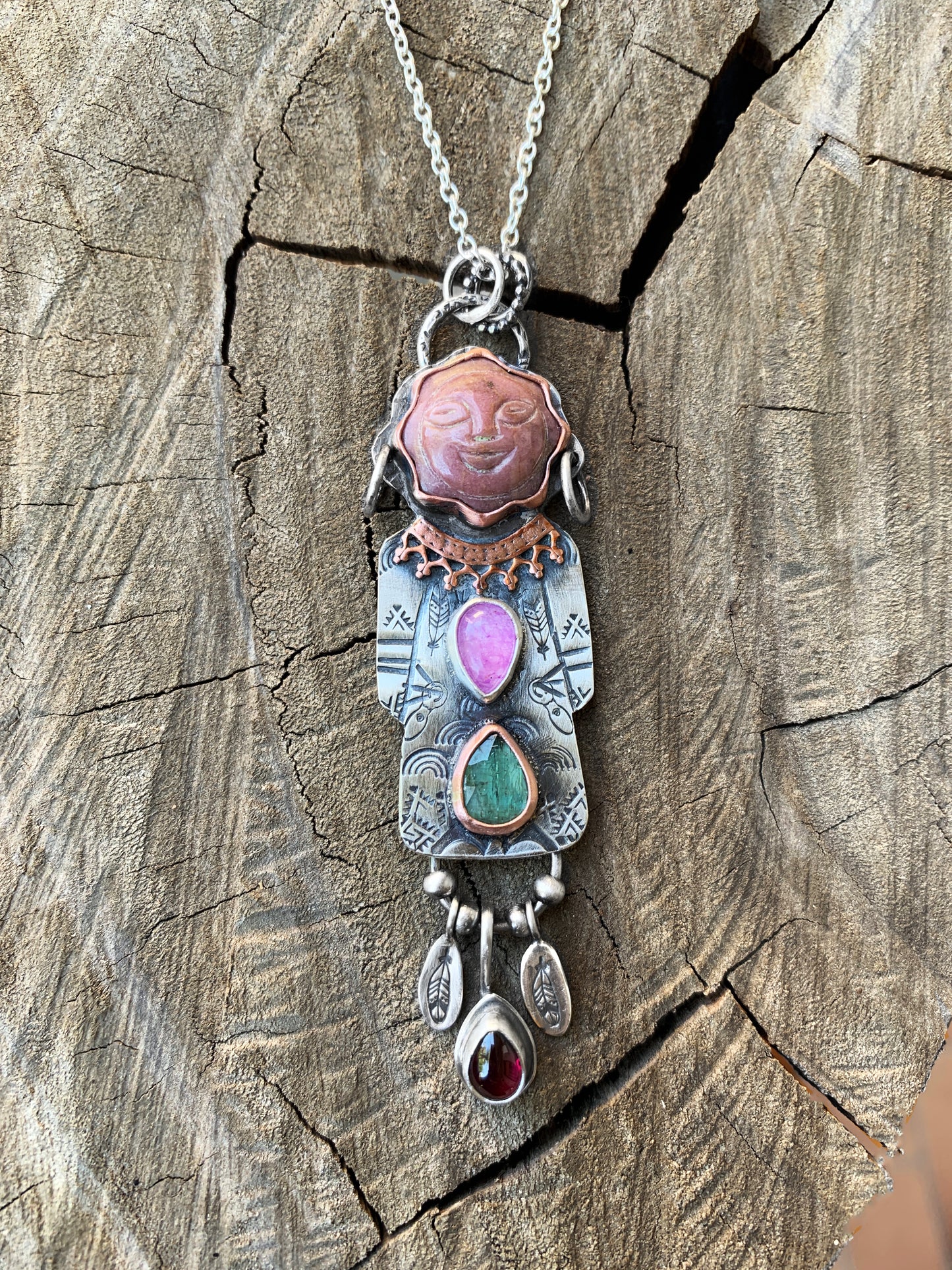 RESERVED Medicine woman pendant