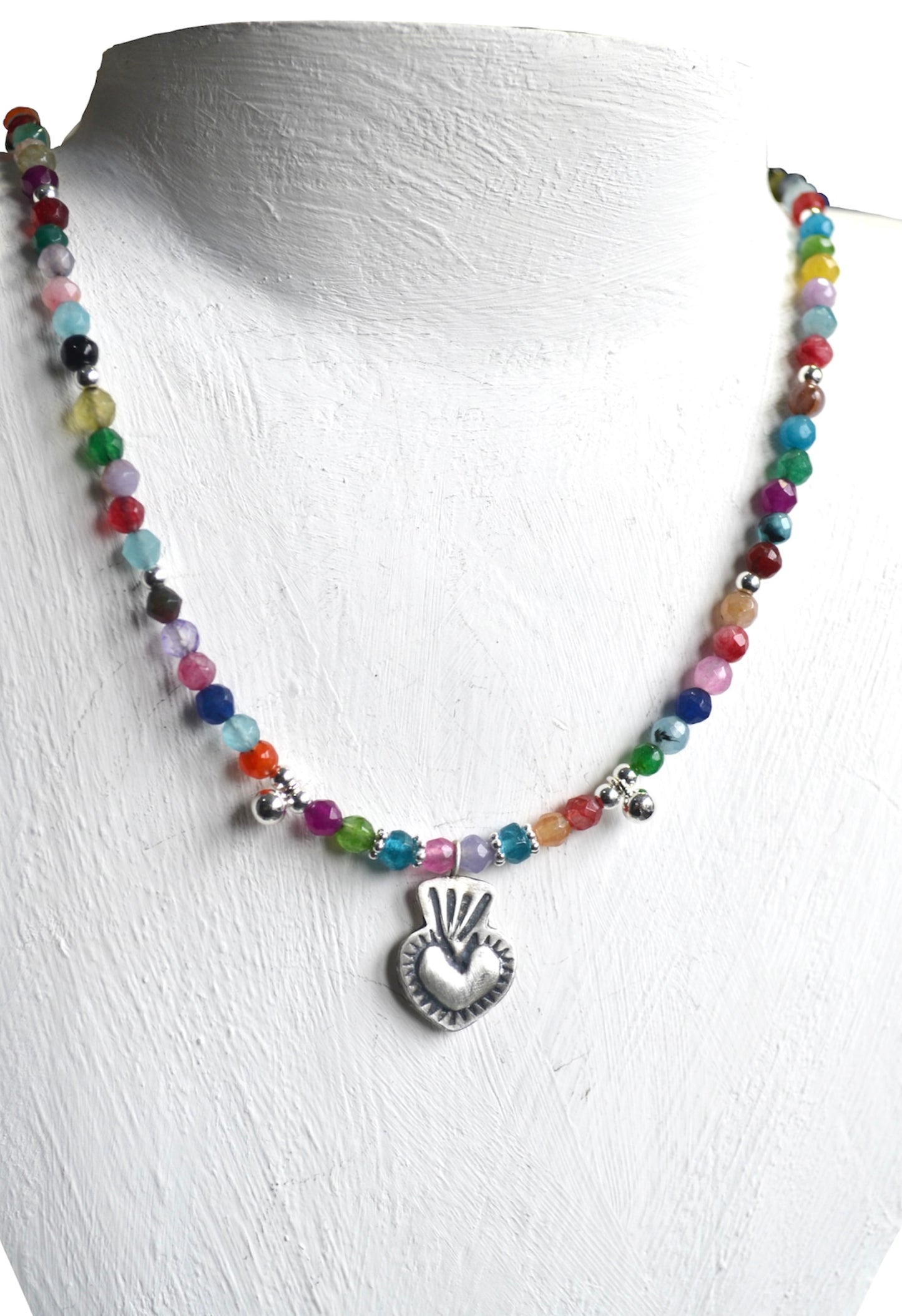 Milagros beaded necklace