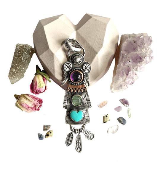 RESERVED Medicine woman pendant