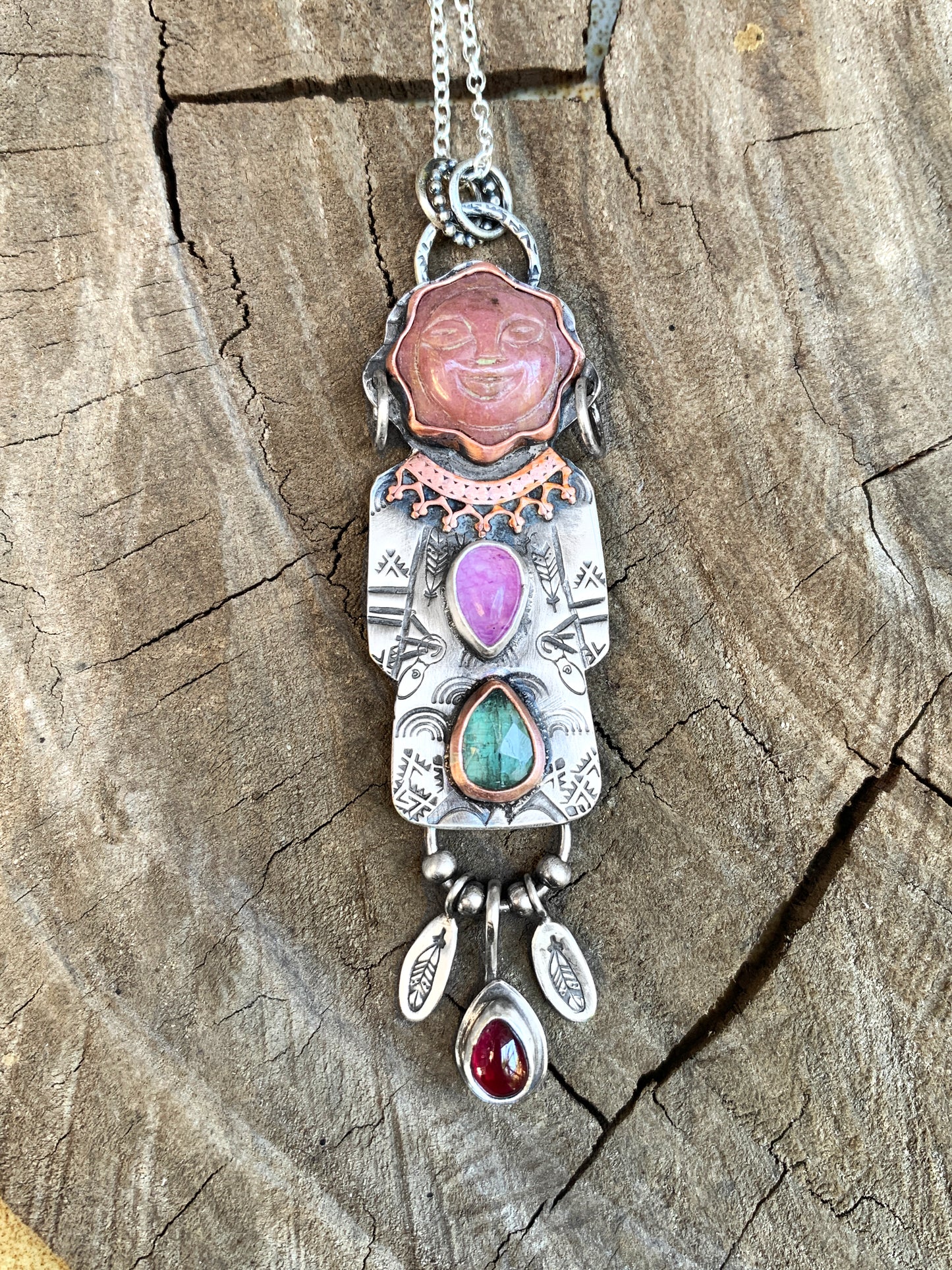 RESERVED Medicine woman pendant