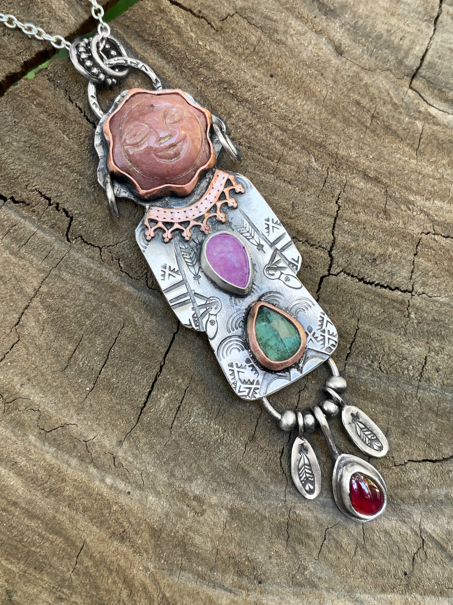 RESERVED Medicine woman pendant