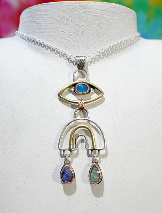 Eye rainbow pendant