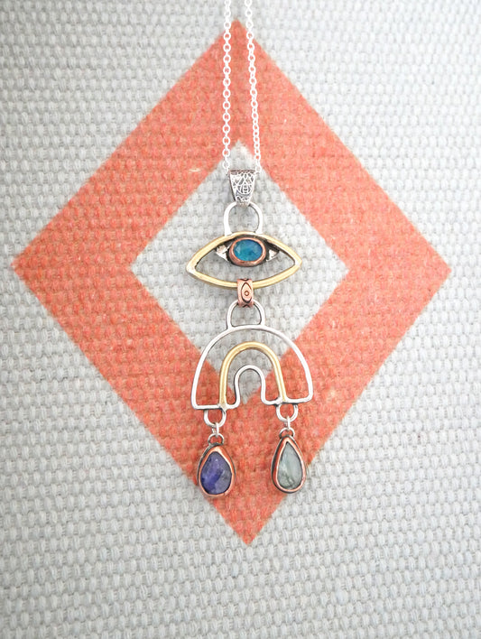 Eye rainbow pendant