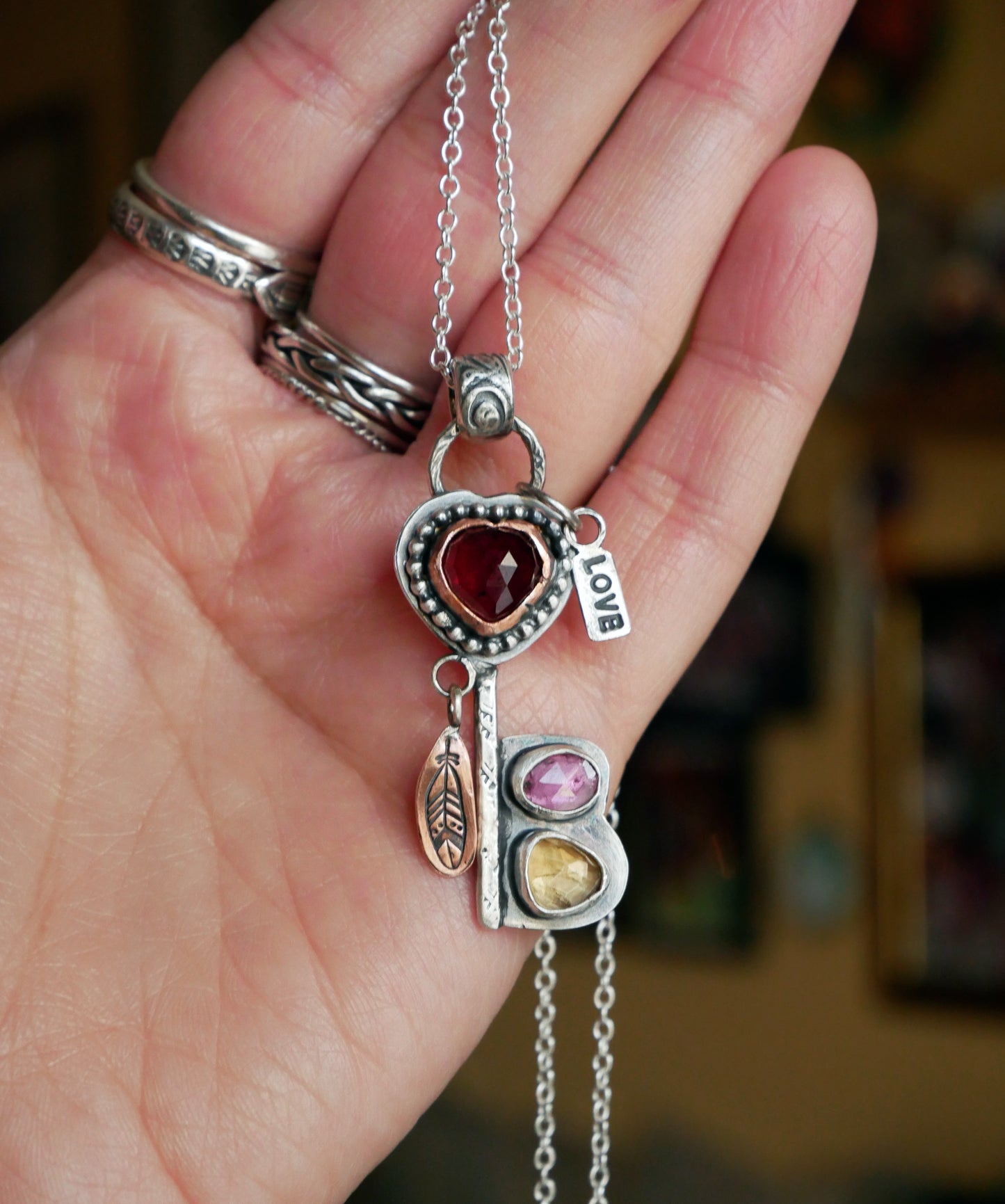 Love is the key pendant