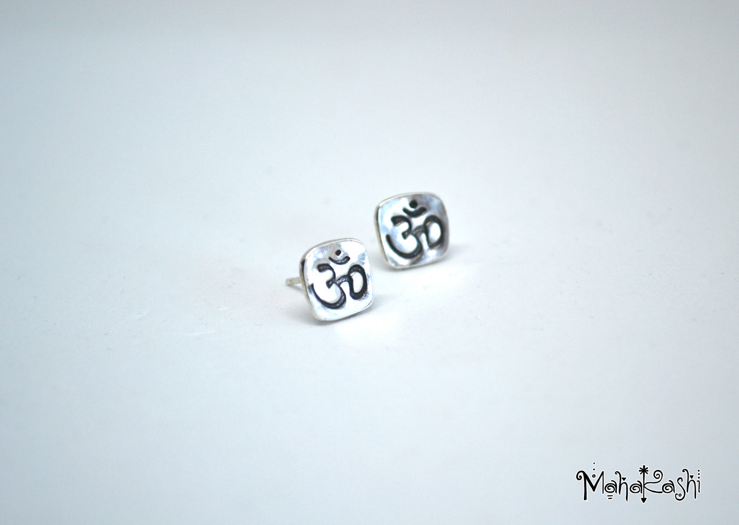 Om symbol stud earrings