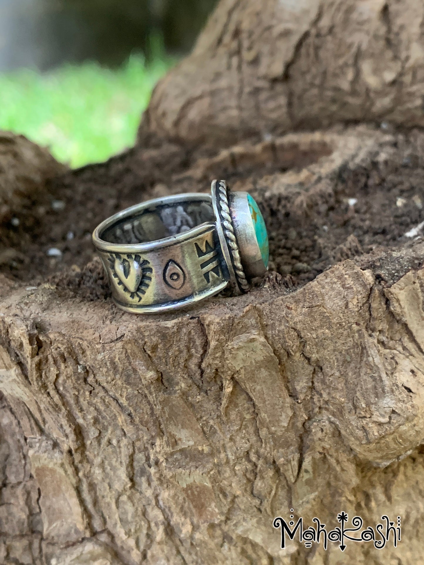 Royston Turquoise ring size US 7 1/2 UK P